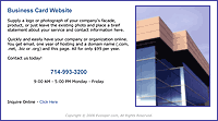 Business Card Website Special - Click Here